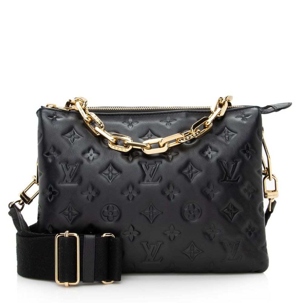 Louis Vuitton Monogram Embossed Lambskin Coussin PM Shoulder Bag